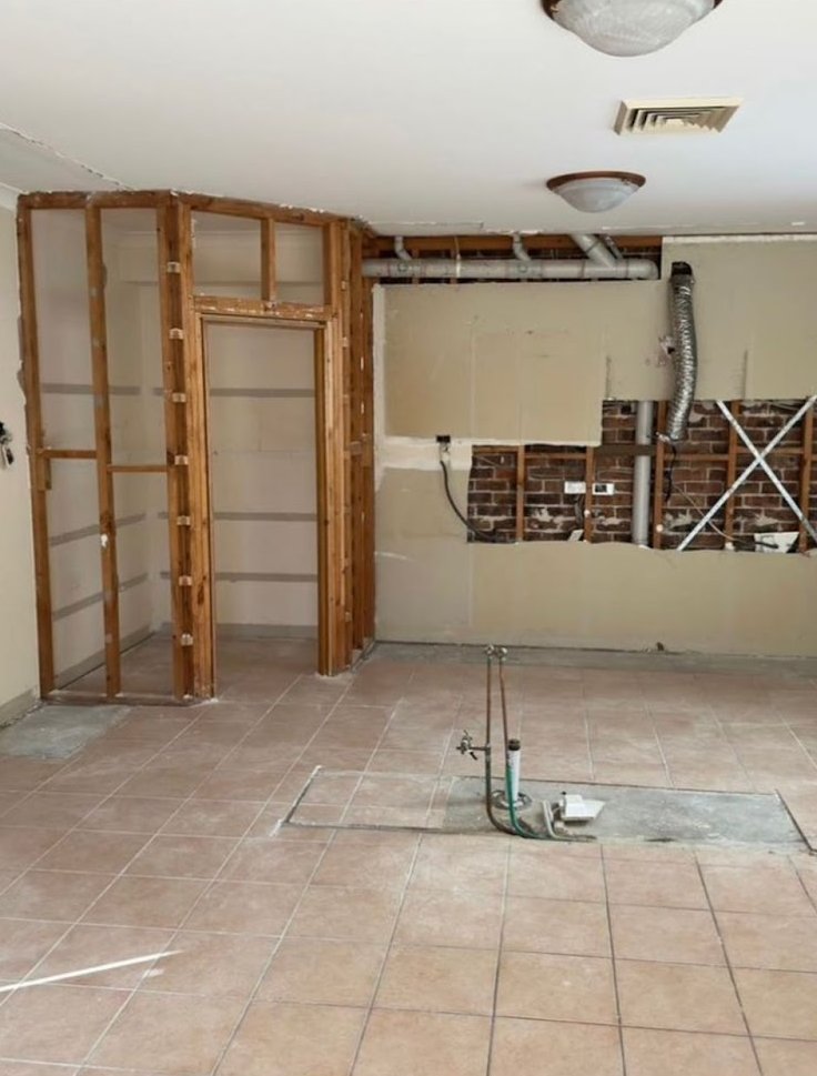 Kitchen Strip-Out — after