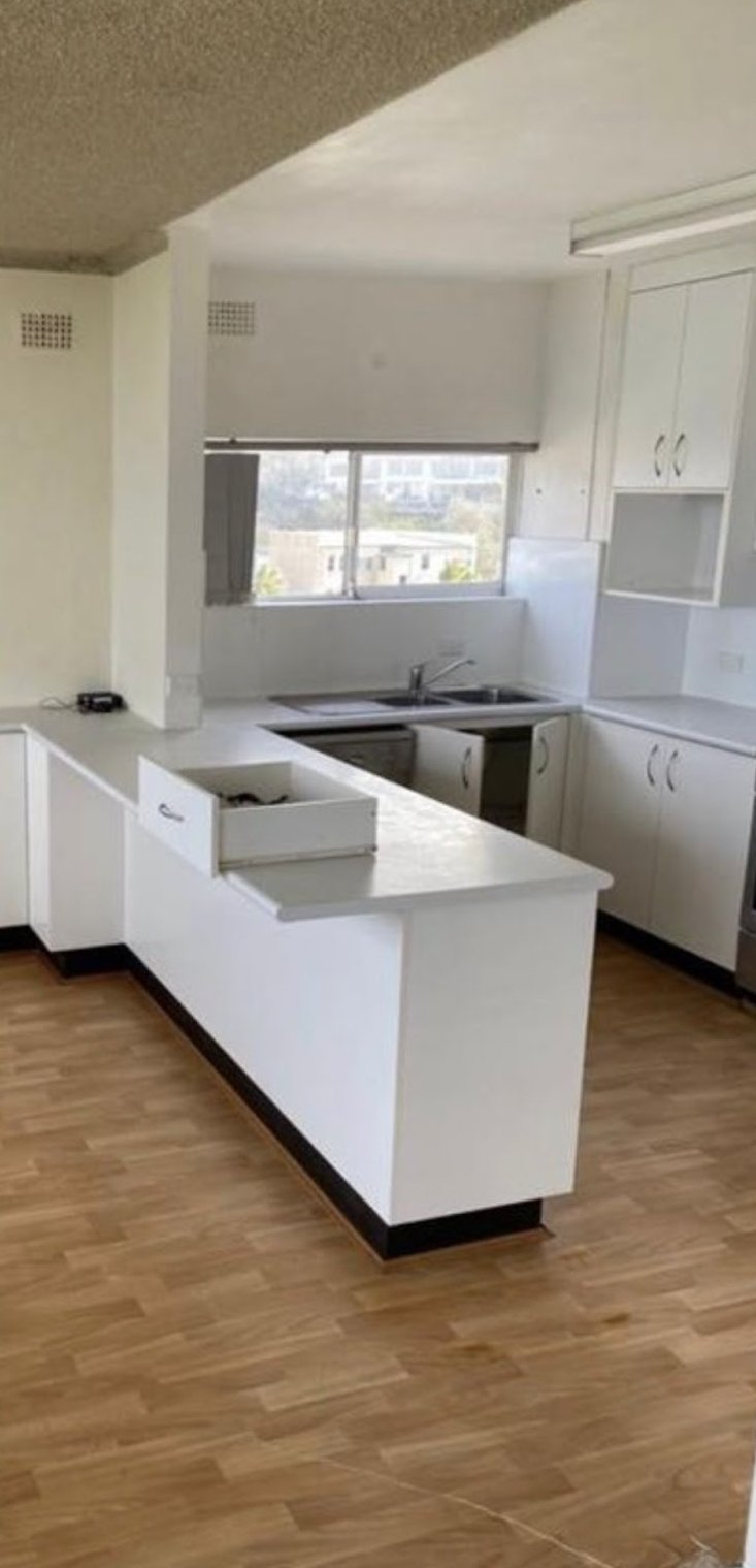 Kitchen & Laundry Demo — before